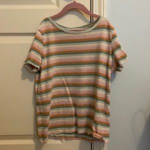 striped crop top from american eagle